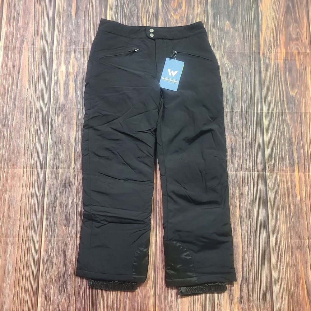 White Sierra Snow Pants Womens Medium Toboggan Ski Snowboard Insulated T9705W29